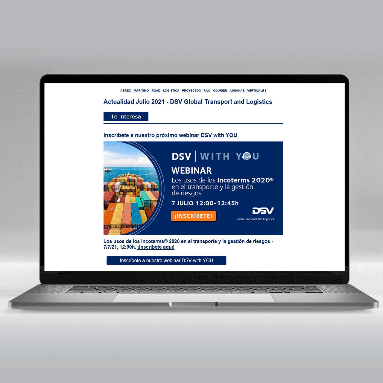 sucscripcion newsletter dsv